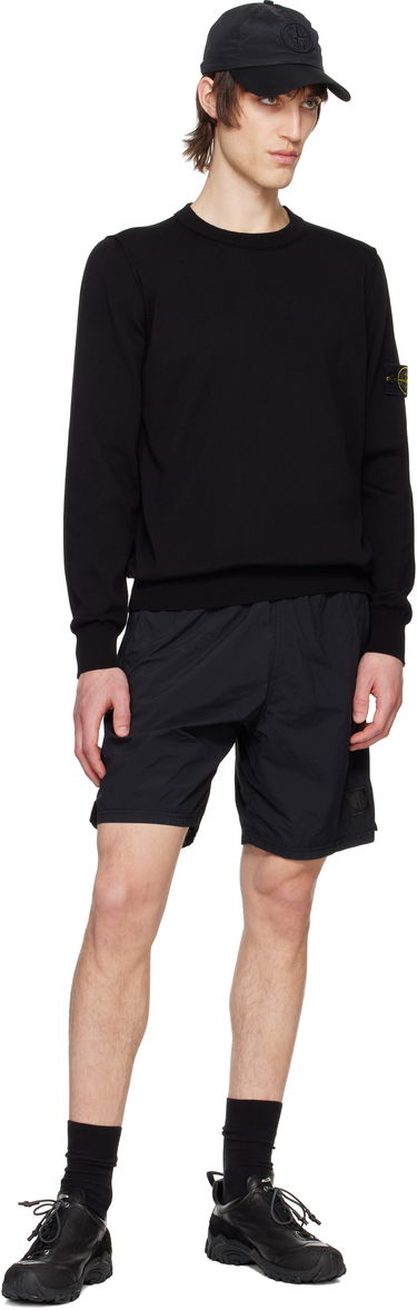 Sweater Stone Island Stone Island Organic Cotton Crewneck Sweater Sort | K1S15 5100053 S00B2, 4