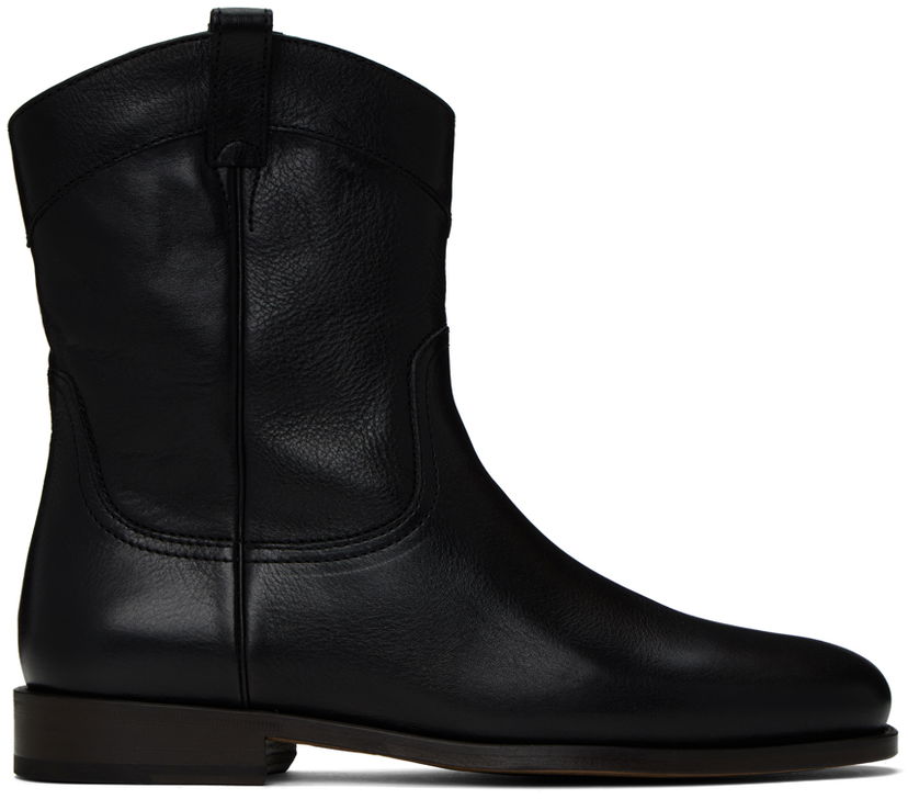 Tøj LEMAIRE Lemaire New Western Chelsea Boots Sort | FO0053 LL185