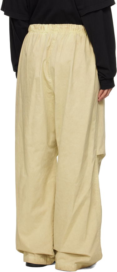 Joggingbukser We11done We11done Tucked Wide Leg Trousers Gul | WD-PT3-24-262-U-GR, 2