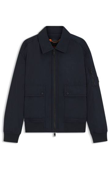 Bomberjakke BOSS Bomber Jacket with Detachable Liner Mørkeblå | 50543492, 0