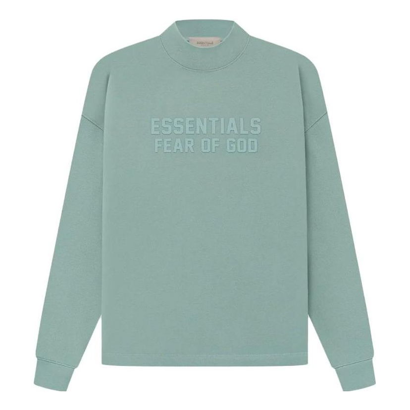 Sweater Fear of God Essentials Relaxed Crewneck Grøn | FOG-SS23-023