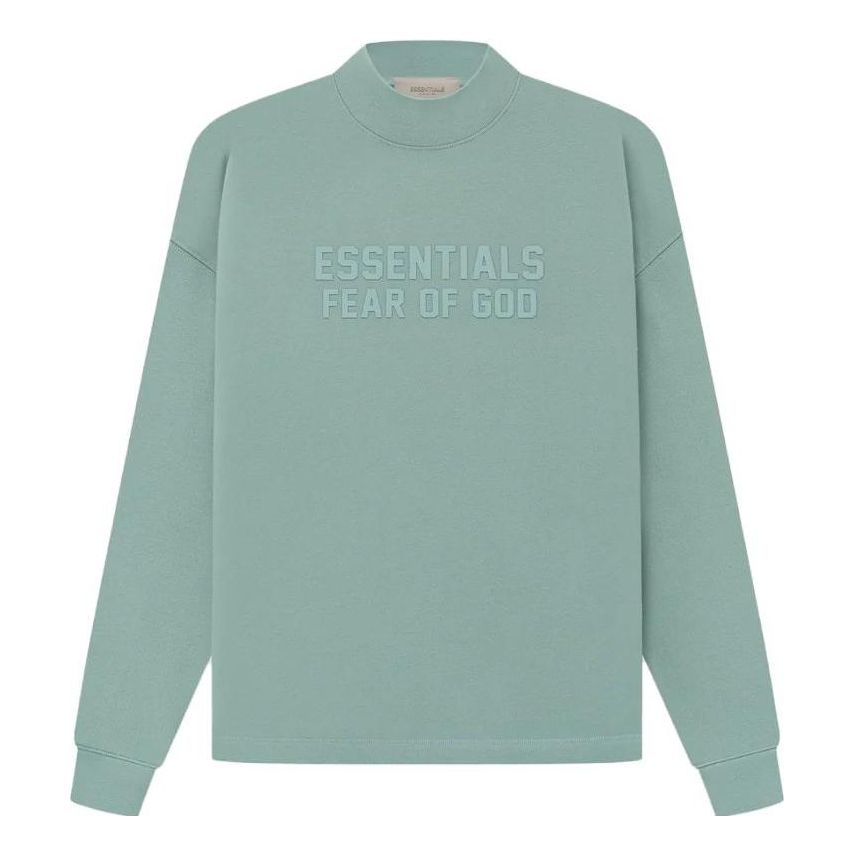 Sweater Fear of God Essentials Relaxed Crewneck Grøn | FOG-SS23-023, 0