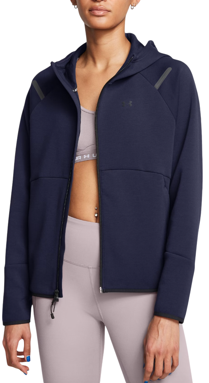 Sweatshirt Under Armour Hoodie Unstoppable Fleece Mørkeblå | 1379842-410