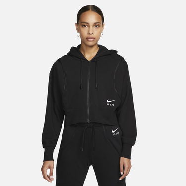 Sweatshirt Nike Air Full-Zip Fleece Hoodie Sort | DQ6579-010, 0
