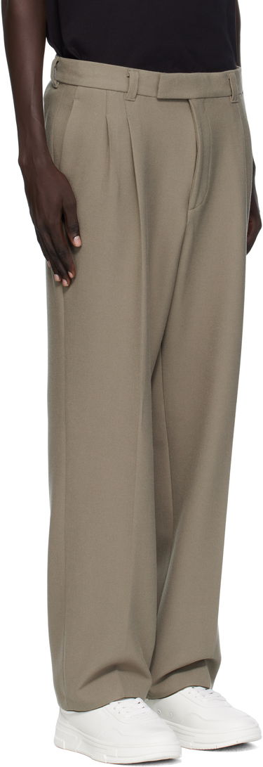 Bukser BOSS Relaxed Fit Double Pleat Trousers Grøn | 50551532, 2