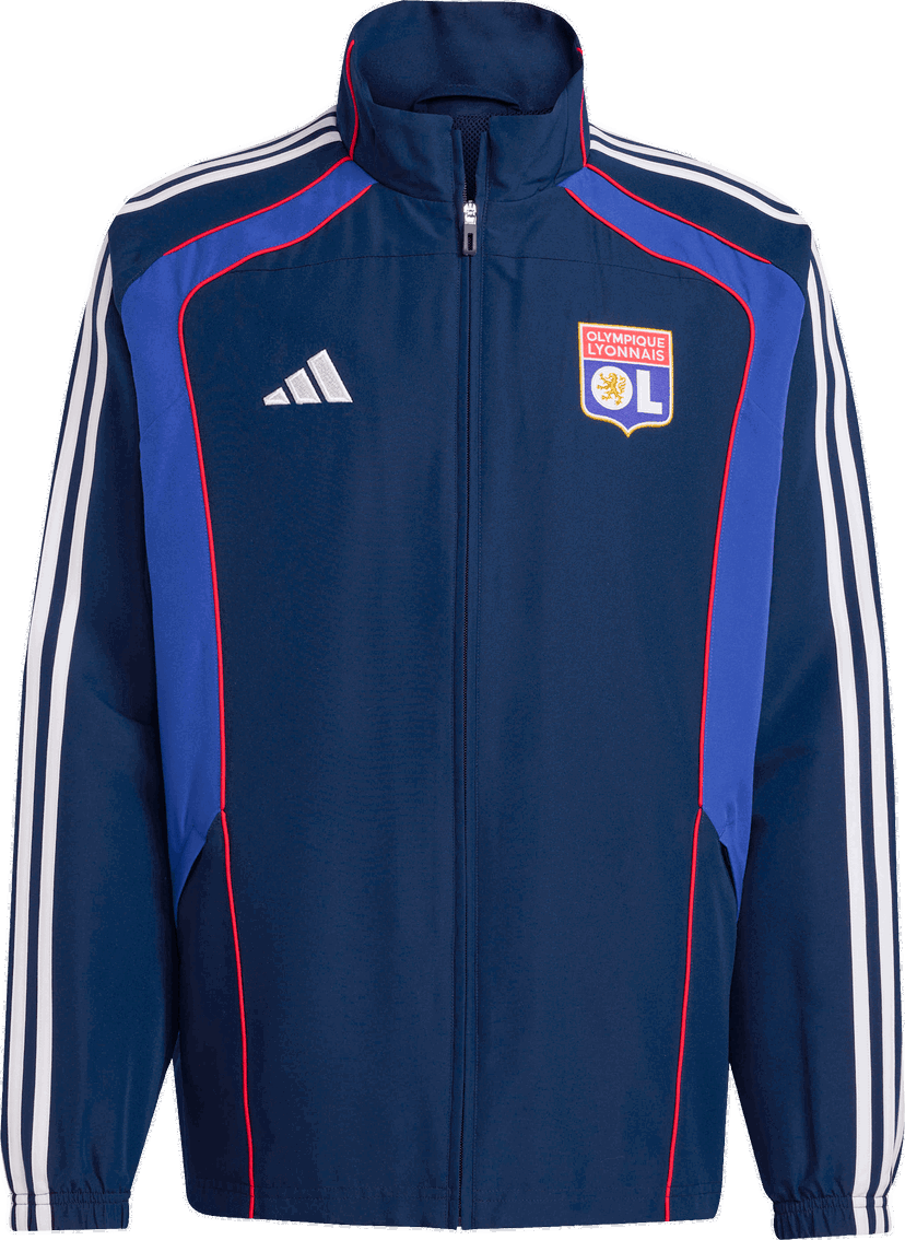 Jakke adidas Originals Olympique Lyonnais Training Jacket Mørkeblå | jl8061