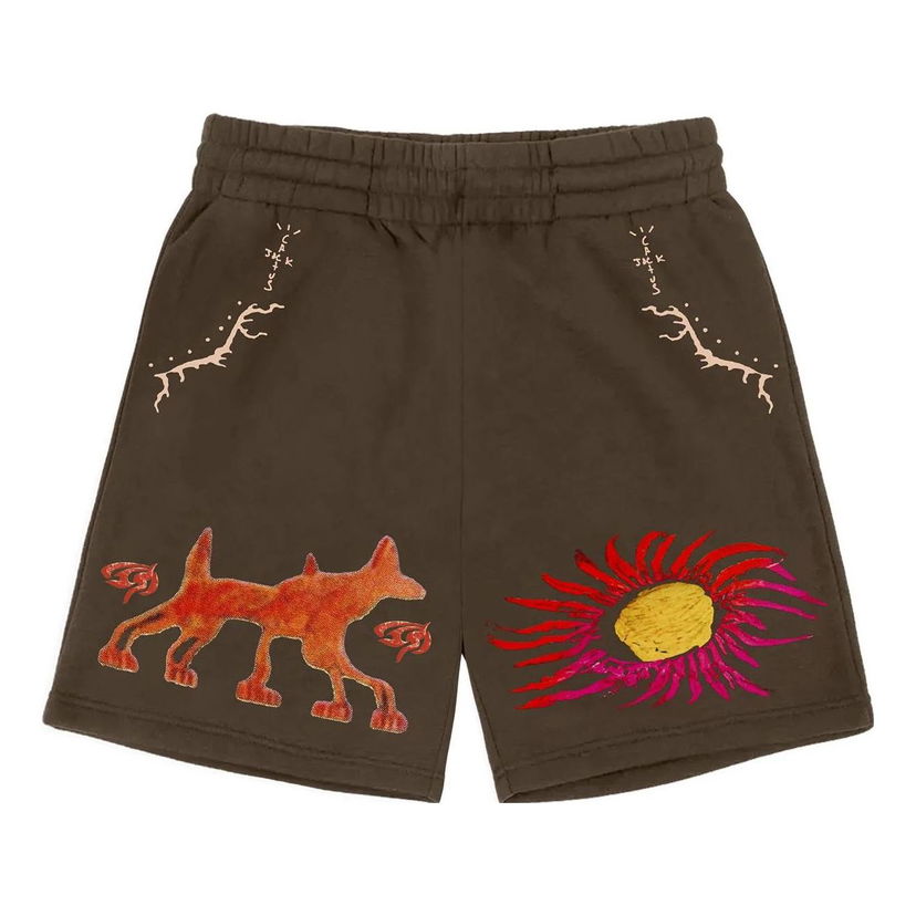 Shorts Cactus Jack by Travis Scott Travis Scott Cactus Jack Sun Shorts Brun | CJFN-SS91