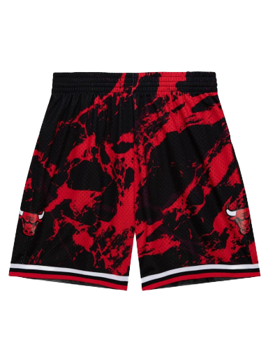 Shorts Mitchell & Ness NBA Chicago Bulls Team Marble Swingman Shorts Sort | PFSW1279-CBU97PPPBLCK
