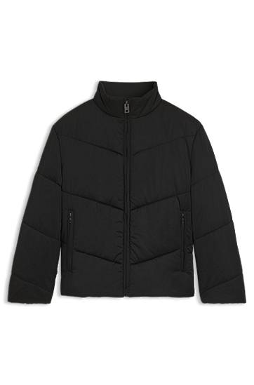 Puffer jakke BOSS Water-Repellent Puffer Jacket Sort | 50541590