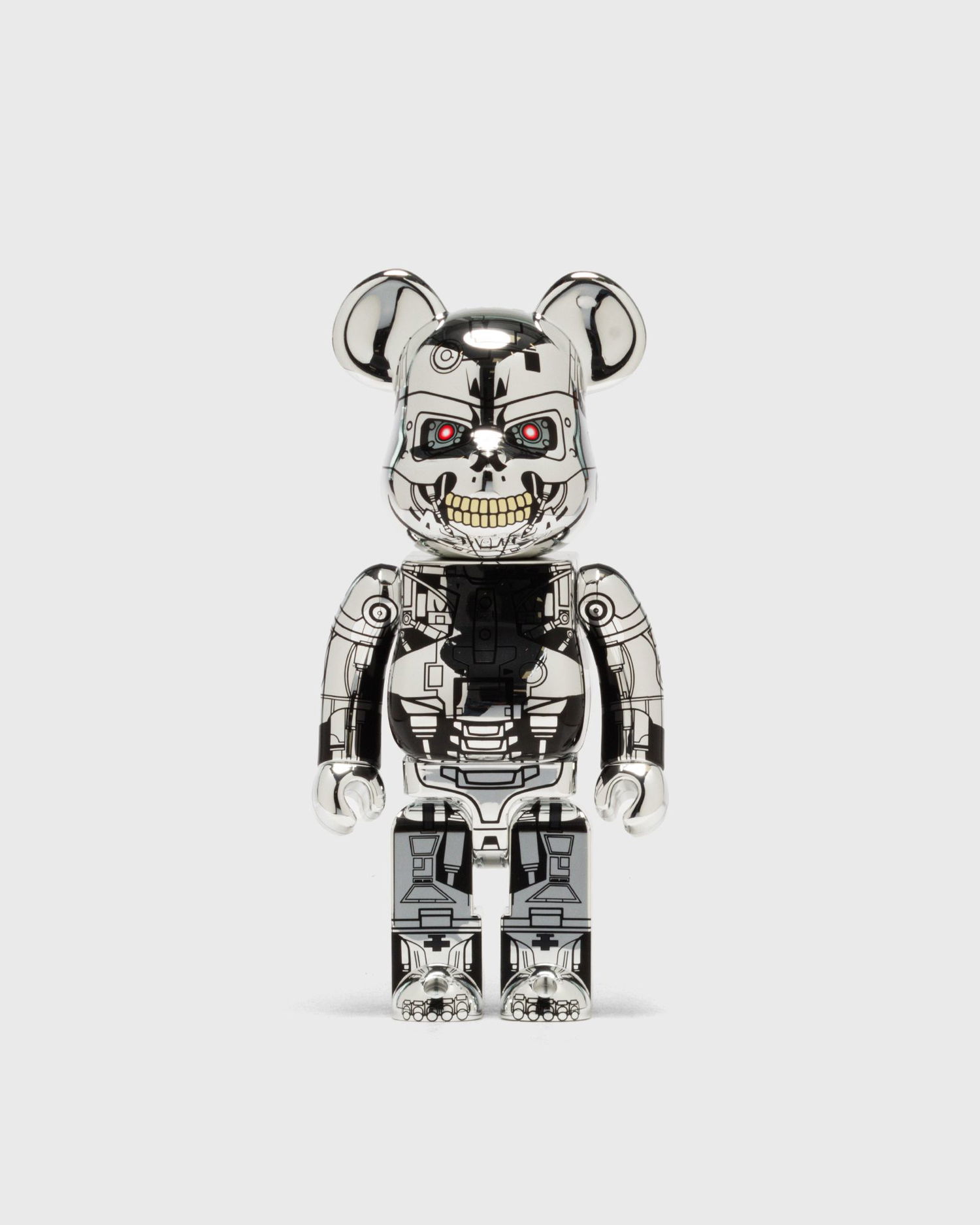 Collectible Medicom Toy Terminator 2 T-800 Endoskeleton Collectible Figure 400% Metalisk | MED2437, 0