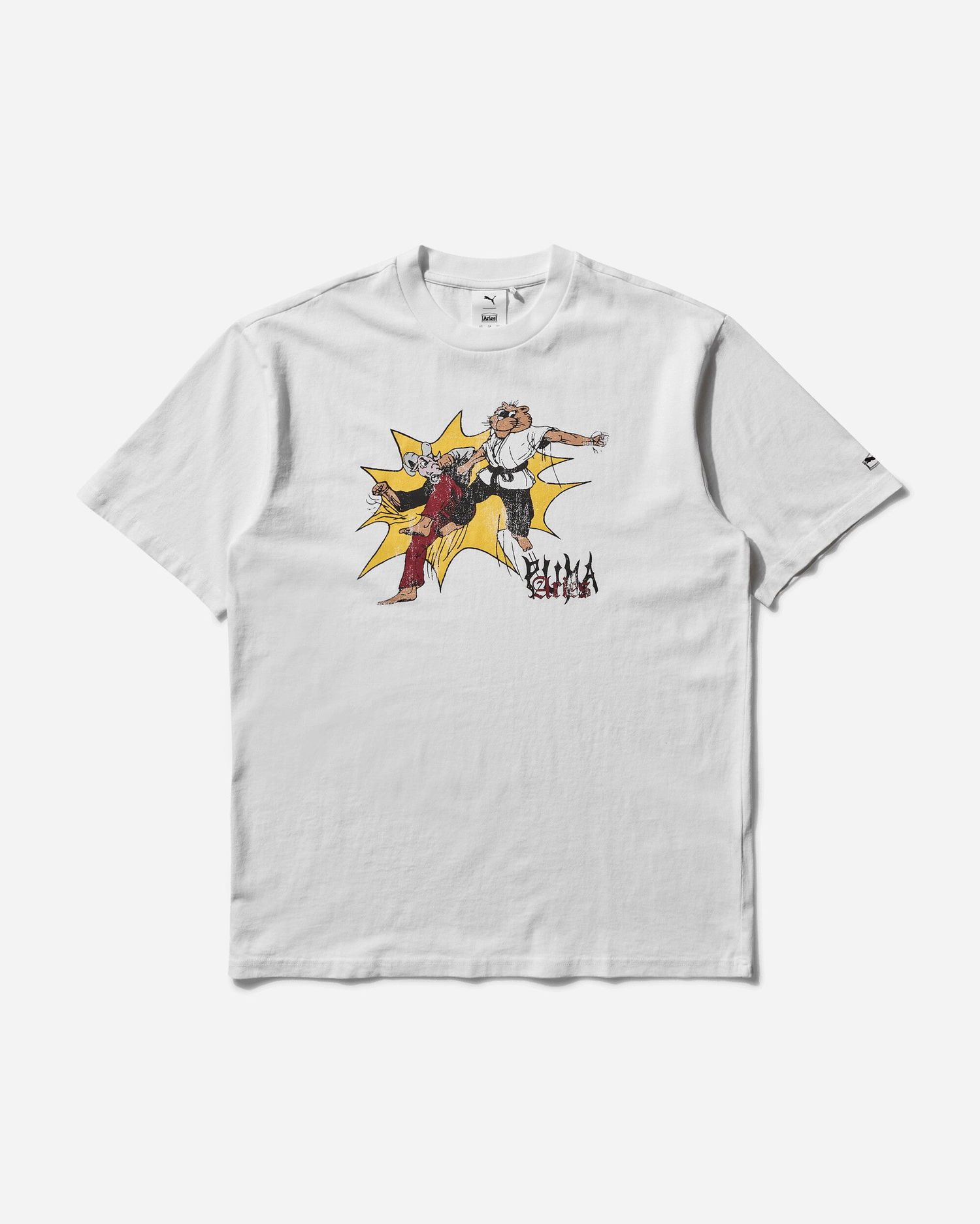 T-shirt Puma Aries Graphic T-Shirt Hvid | 629495-02, 0