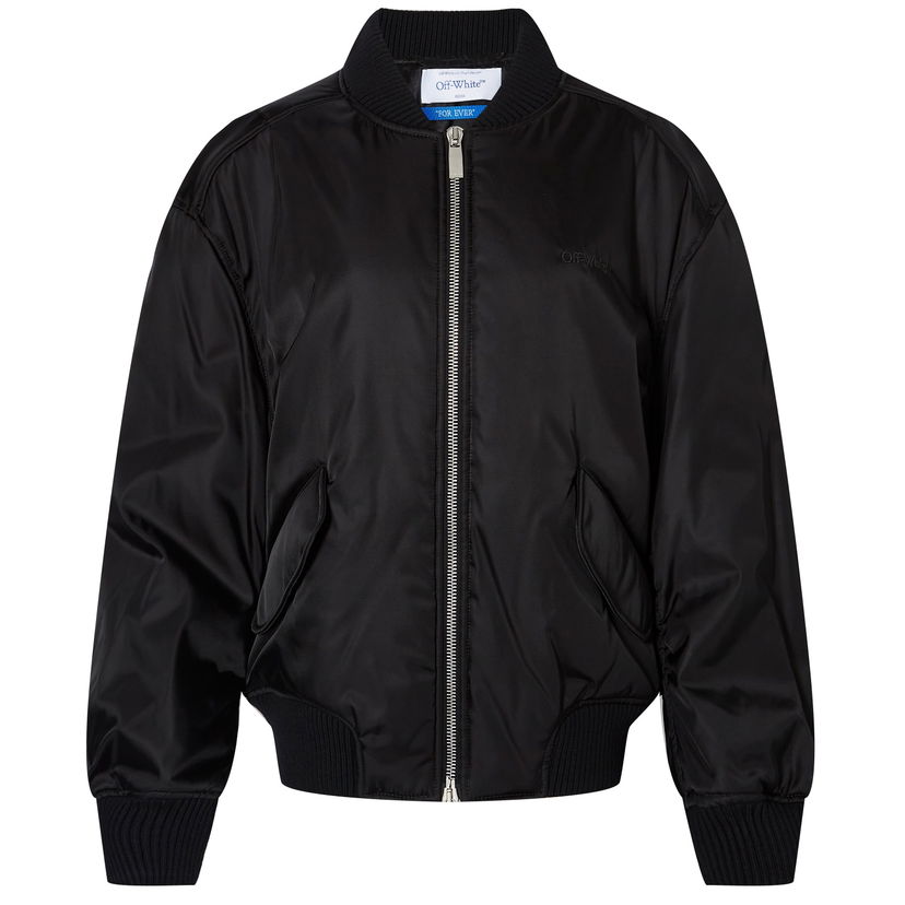 Bomberjakke Off-White NY Bomber Jacket Sort | OWEH028C99FAB0011010