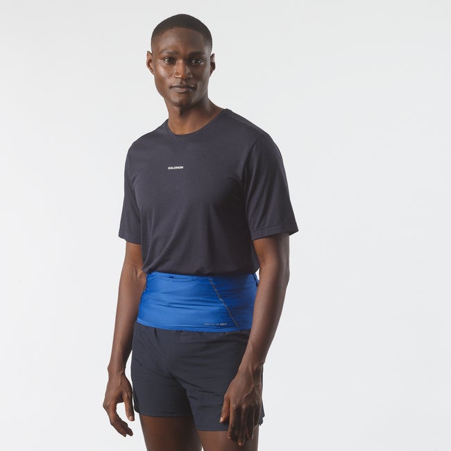 Taljetaske Salomon Stretch Running Belt Blå | LC2462000, 0