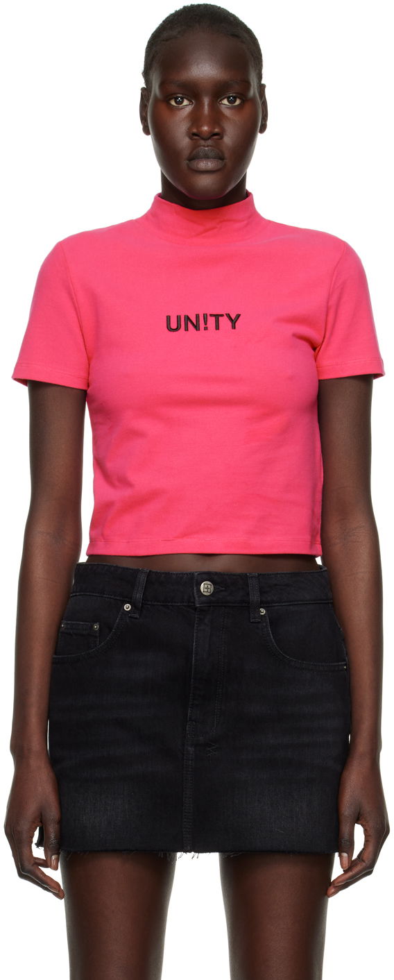 Crop top Ksubi 'Unity' Crop T-Shirt Lyserød | WPS23TE016