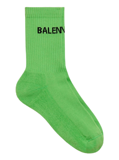 Sokker Balenciaga Logo Socks Grøn | 585526479B03760