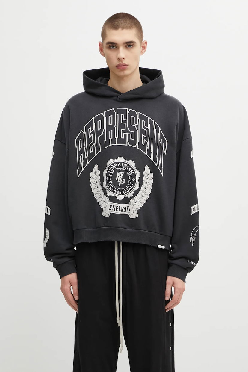 Sweatshirt Represent Clo Represent Legacy Crest Hoodie Sort | MLM100372