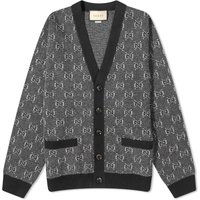 Sweater Gucci GG Logo Knit Cardigan Grå | 761550-XKDK5-1230, 1