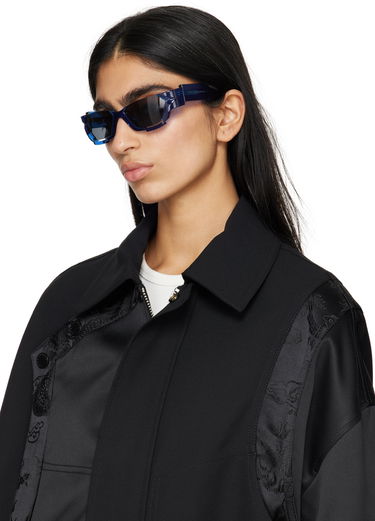 Solbriller Feng Chen Wang Feng Chen Wang Deconstructed Sunglasses Blå | SSE-WS02-BLC, 3