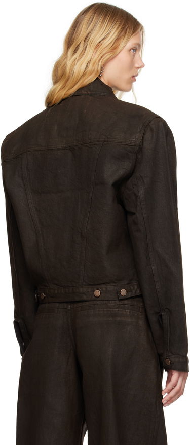 Jakke Entire Studios Entire Studios Shrunken Denim Jacket Brun | ESU-S25-11002-MU, 2