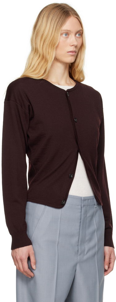 Sweater LEMAIRE Lemaire Fitted Cardigan Brun | TO1322 LK087, 1