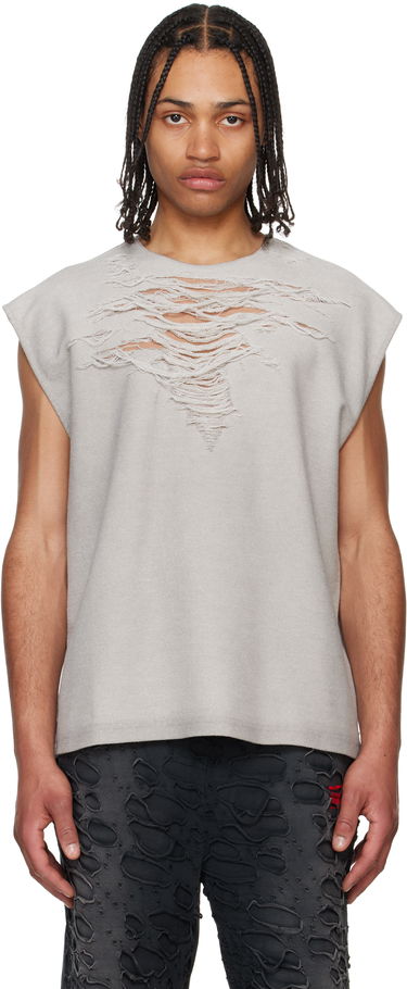 Tanktop Diesel Diesel S-Rub-SL Distressed Tank Top Grå | A19115-0PLAI-97C, 0