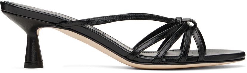 Tøj Aeyde Aeyde Abby Leather Mules Sort | A11-HS-PRAR55ST141-SS25-800-007