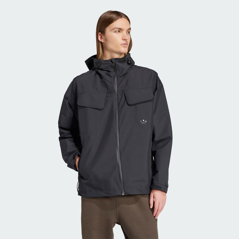 Jakke adidas Performance Premium Essentials Water-Repellent Jacket Sort | JD2110
