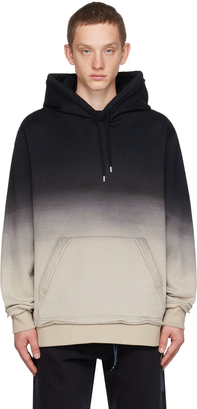 Sweatshirt Mastermind WORLD Gradient Hoodie Sort | MW23S11-SW006-012