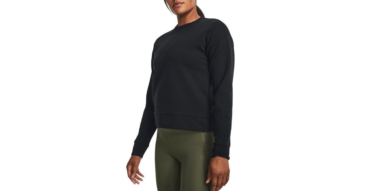 Sweatshirt Under Armour Unstoppable Fleece Crewneck Sort | 1379835-001, 1