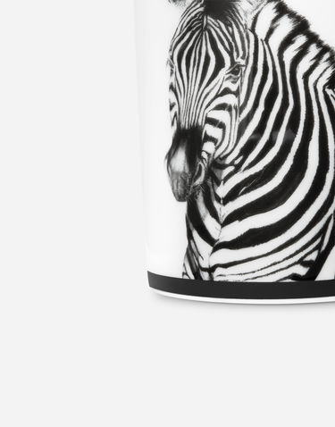 Home decor Dolce & Gabbana Porcelain Water Glass With Zebra Print Hvid | TCB031TCA47UZ004, 3