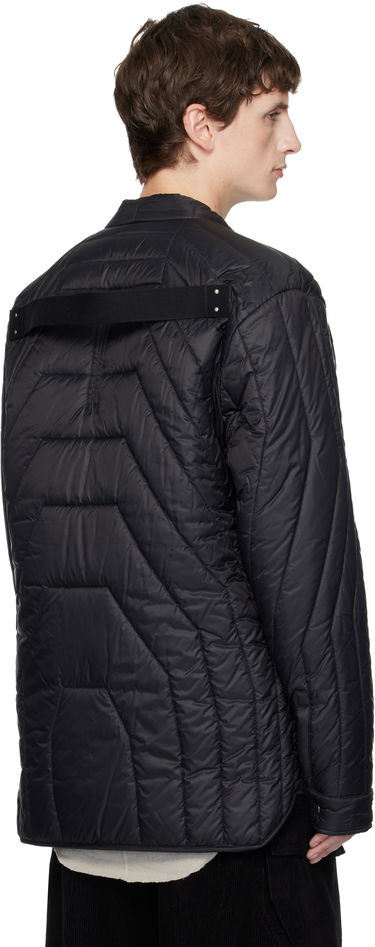 Puffer jakke Rick Owens Concordians Long Sleeve Quilted Liner Down Jacket Sort | RU02E1755 NPT1, 2