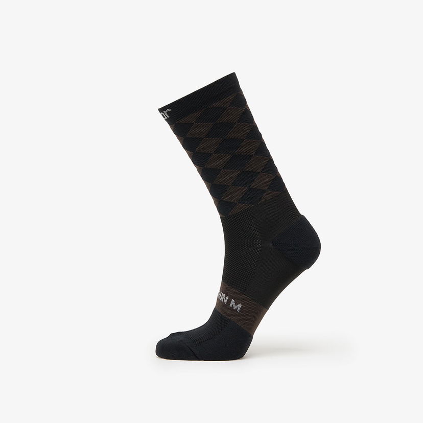 Sokker Soar Running SOAR Running Diamond Crew Socks Sort | SS25-SA3MW-BLK/BRO