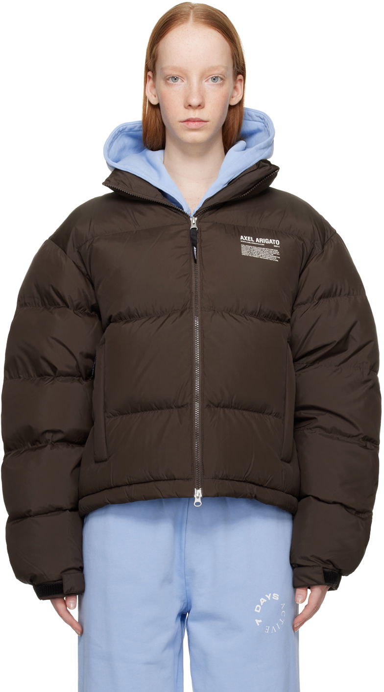 Puffer jakke AXEL ARIGATO Brown Observer Down Puffer Jacket Brun | A0192016, 0