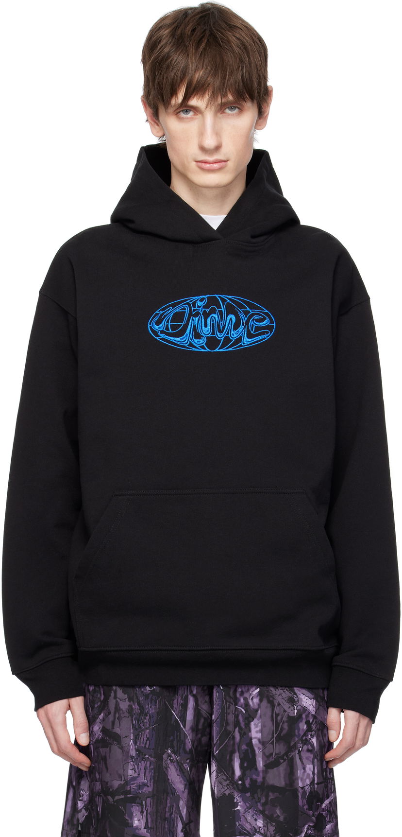 Sweatshirt Dime Globe Hoodie Sort | DIMESP2540BLK