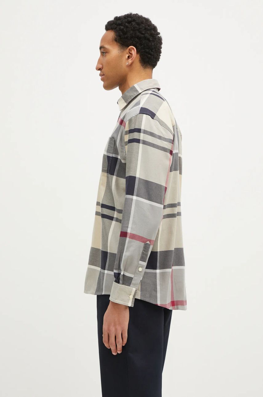 Skjorte Barbour Renford OS Tartan Regular Fit Shirt Beige | MSH5514, 1