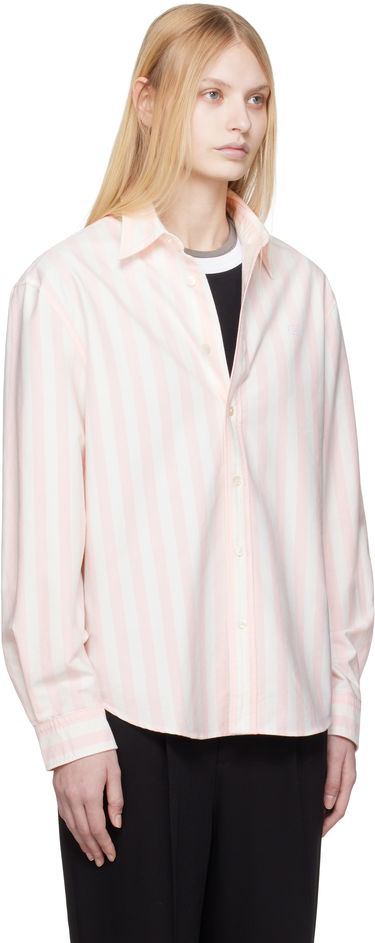 Skjorte Acne Studios Acne Studios Striped Oxford Cloth Shirt Lyserød | CB0095-, 1