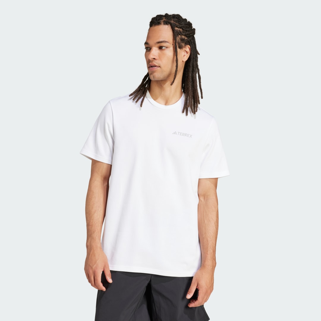 T-shirt adidas Performance AEROREADY Graphic Tee Hvid | JI8306, 0