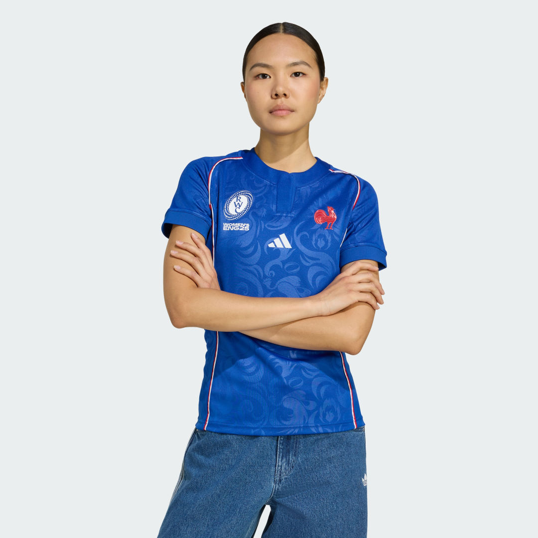 Jersey adidas Performance France Rugby Home Jersey Blå | JM6958, 0