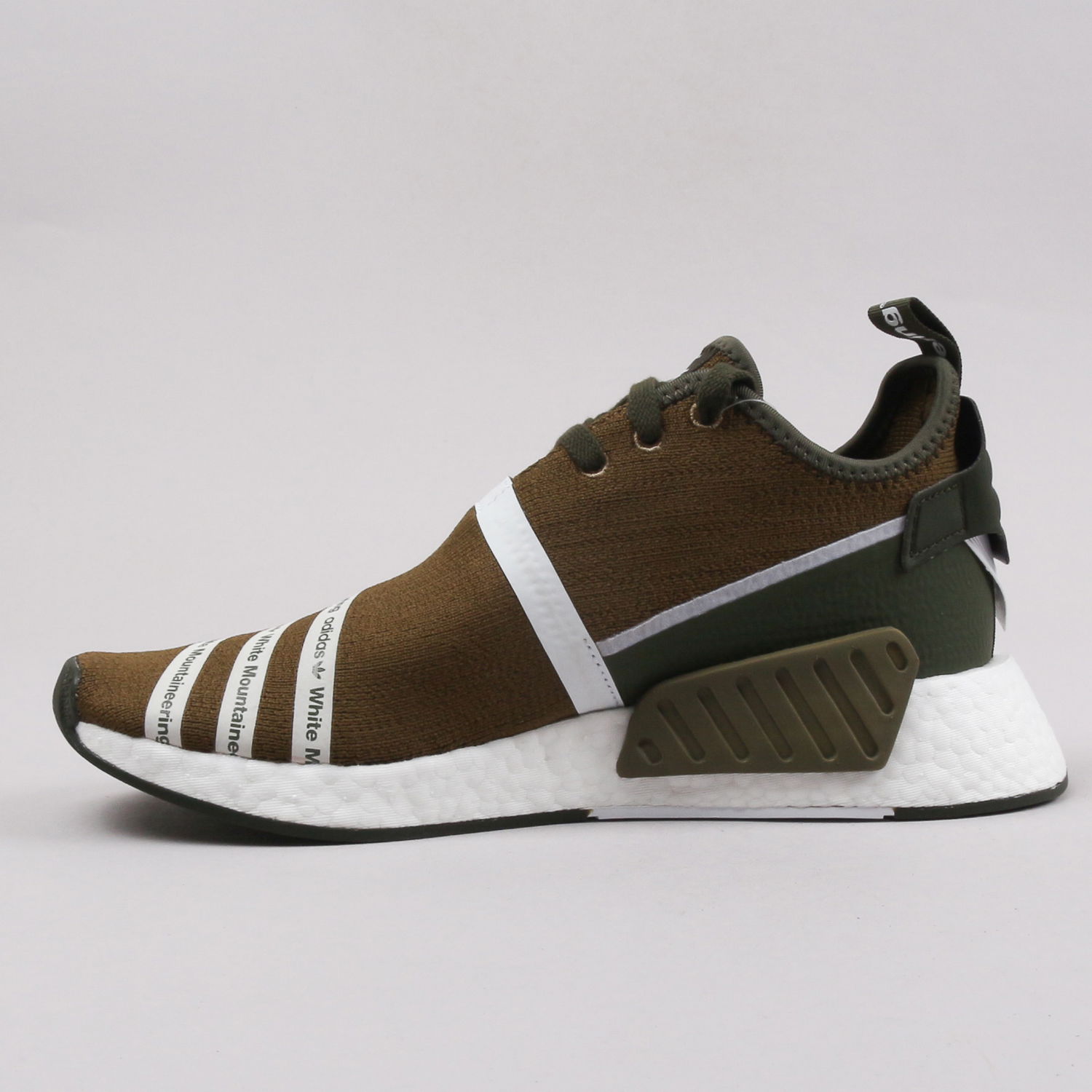 Sneakers og sko adidas Originals White Mountaineering x NMD_R2 Primeknit "Olive" Brun | CG3649, 0