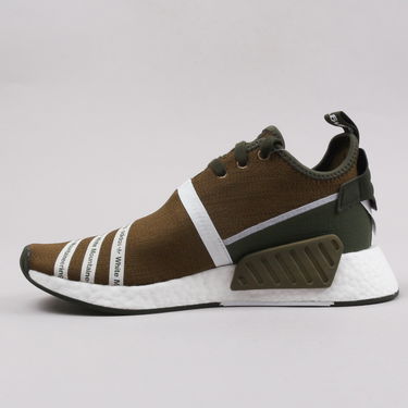 Sneakers og sko adidas Originals White Mountaineering x NMD_R2 Primeknit "Olive" Brun | CG3649, 0