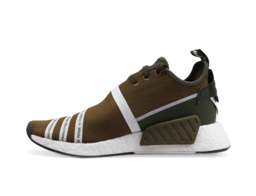 Sneakers og sko adidas Originals White Mountaineering x NMD_R2 Primeknit "Olive" Brun | CG3649