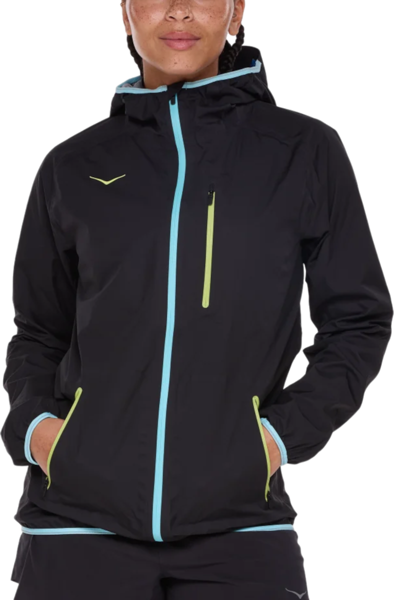 Vindjakke Hoka One One Hoka Tecsky Waterproof Jacket Sort | 1156100-blk, 0