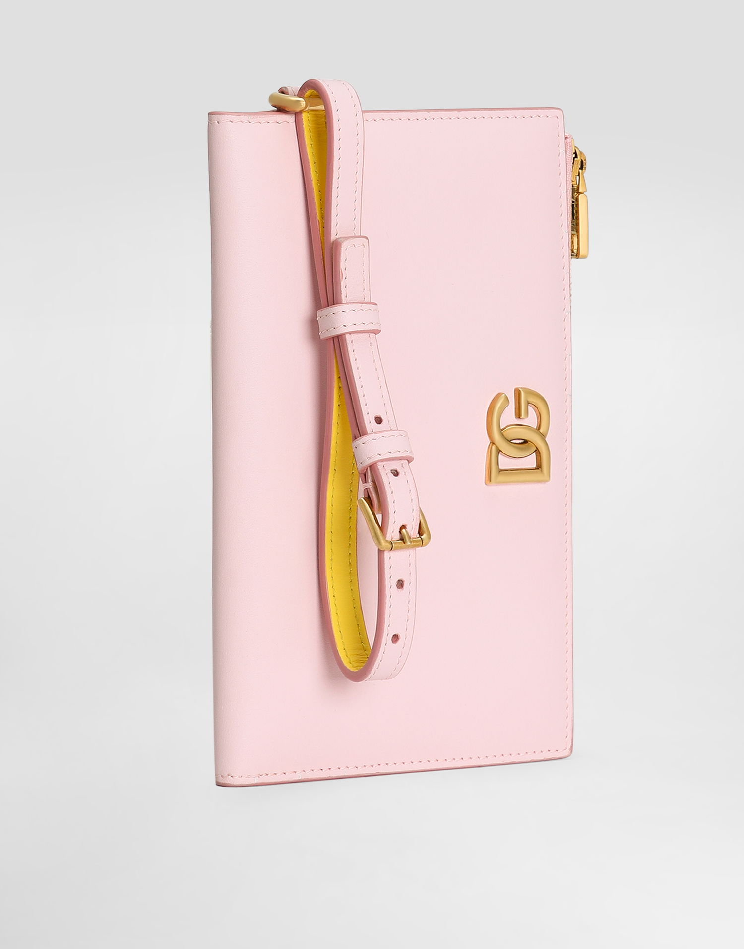 Tegnebog Dolce & Gabbana Dolce & Gabbana Calfskin Passport Holder with DG Logo Lyserød | BI3336A9M758B407, 0
