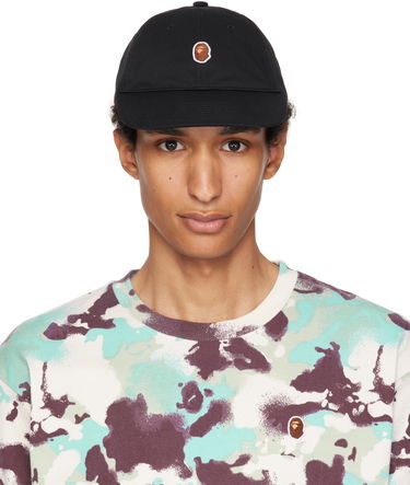 Kasket BAPE One Point Twill Cap Sort | 001CPL301311M, 0