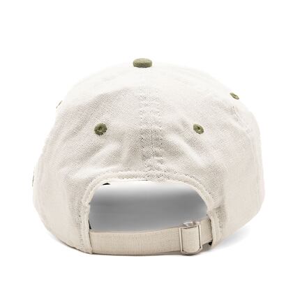 Kasket New Era 9TWENTY Linen Script - White / Olive Grøn | 60503545, 1