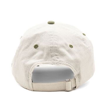 Kasket New Era 9TWENTY Linen Script - White / Olive Grøn | 60503545, 1