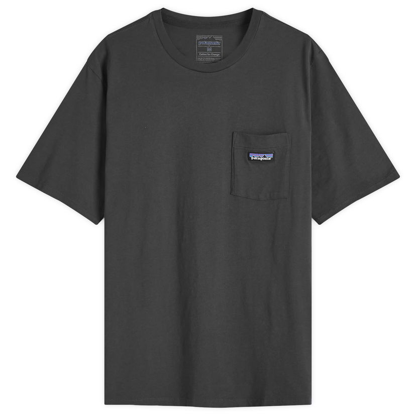 T-shirt Patagonia Men's Daily Pocket Tee, Size L Sort | 53255-BLK