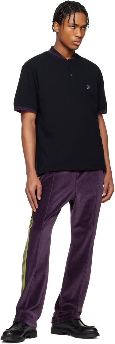 Polo skjorte Needles Needles Shawl Collar Polo Sort | QV354, 3