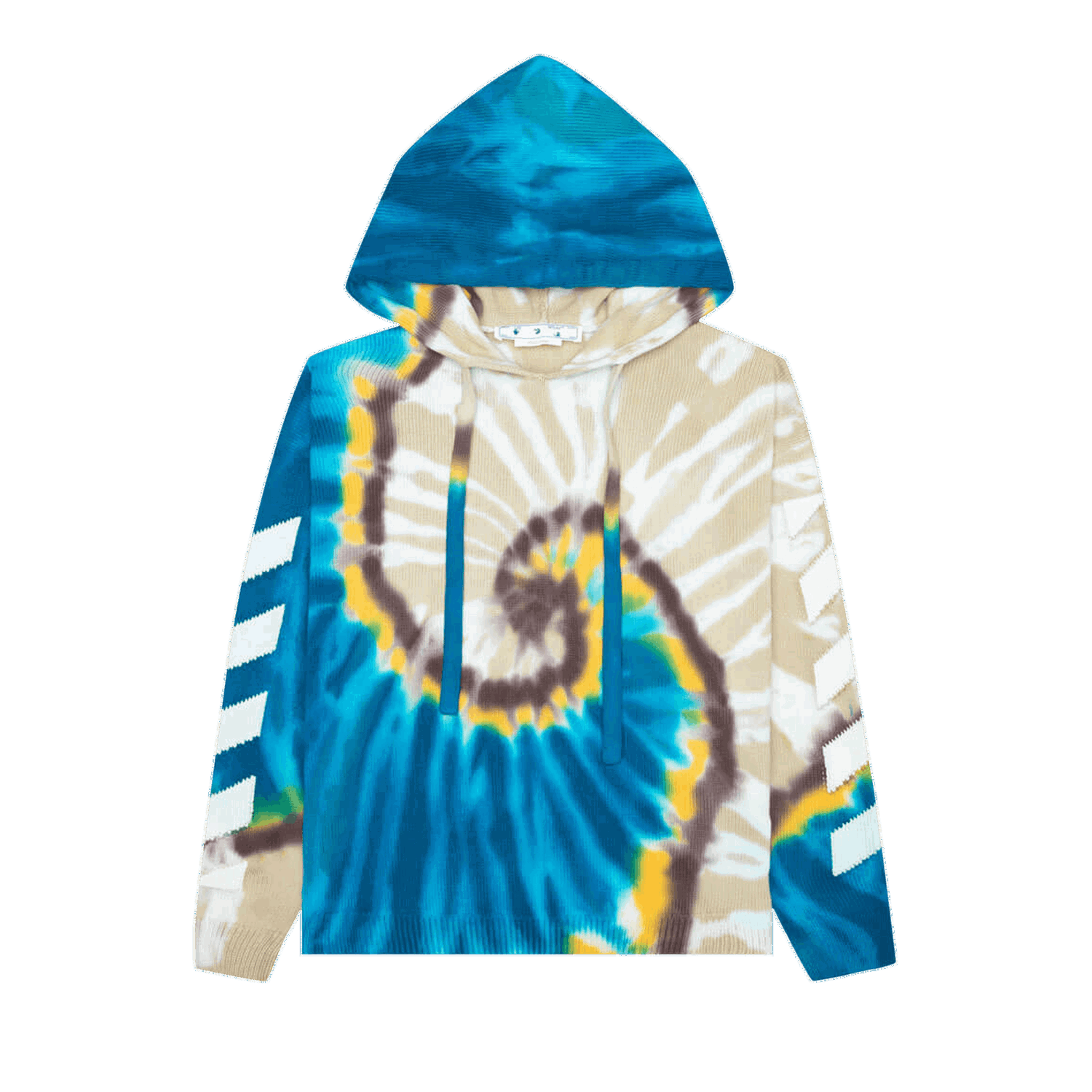 Sweatshirt Off-White Diag Tie Dye Knit Hoodie Flerfarvet | OMHA148S22KNI0016101, 0