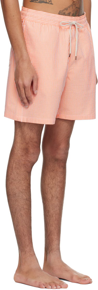 Badetøj Polo by Ralph Lauren Ralph Lauren Traveler Striped Swim Shorts Orange | 710957784006, 1